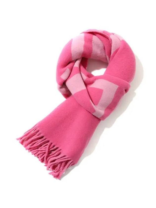 L'Echarpe Fringe Logo Virgin Wool Muffler Pink - JACQUEMUS - BALAAN 2