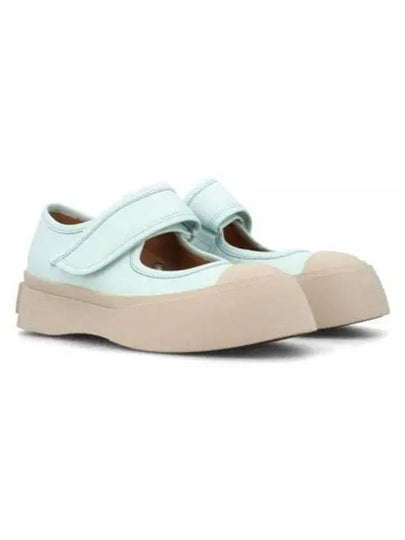 Nappa Leather Mary Jane Low Top Sneakers Mint - MARNI - BALAAN 2