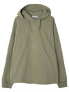 Men's Garment Dyed OLD Treatment Cotton Hoodie Green - STONE ISLAND - BALAAN 2