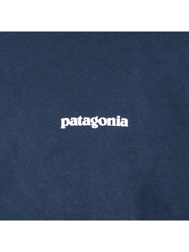 P6 Logo Responsibili Long Sleeve T-Shirt Navy - PATAGONIA - BALAAN 7