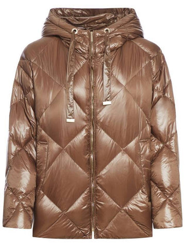 Angy Hooded Down Padding Camel - MAX MARA - BALAAN 1