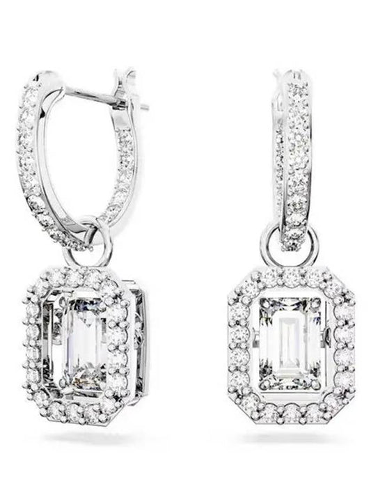 Una Millenia Crystal Drop Earrings Silver - SWAROVSKI - BALAAN 2