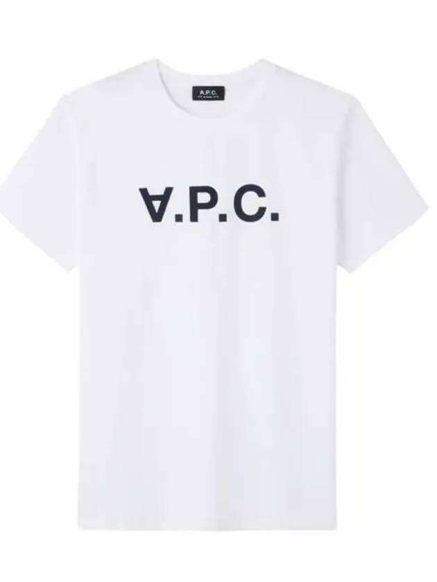 Men's VPC Logo Short Sleeve T-Shirt White - A.P.C. - BALAAN 2