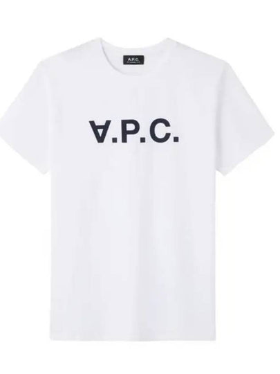 Men's VPC Logo Short Sleeve T-Shirt White - A.P.C. - BALAAN 2