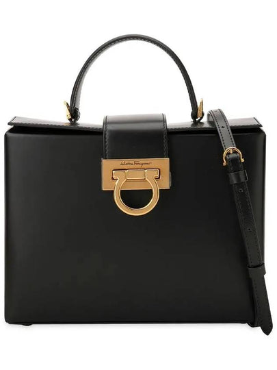 Trifolio Box Tote Bag Black - SALVATORE FERRAGAMO - BALAAN 2