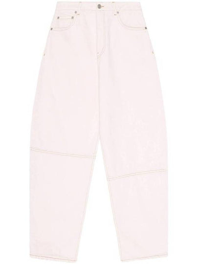 Overdyed Denim Stary Jeans Chalk Pink - GANNI - BALAAN 2