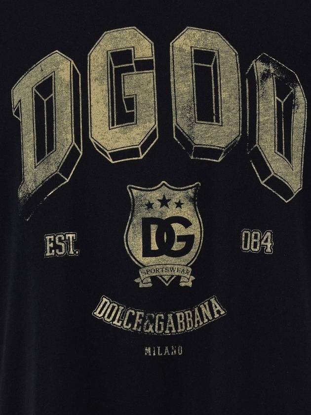 DG logo print cotton T shirt G8PN9TG7NWY - DOLCE&GABBANA - BALAAN 4