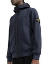 Wappen Patch Soft Shell Hooded Jacket Navy - STONE ISLAND - BALAAN 3