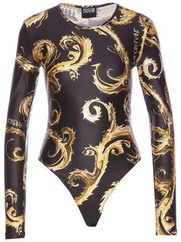 Versace Jeans Couture Black And Gold Bodysuits - VERSACE - BALAAN 1