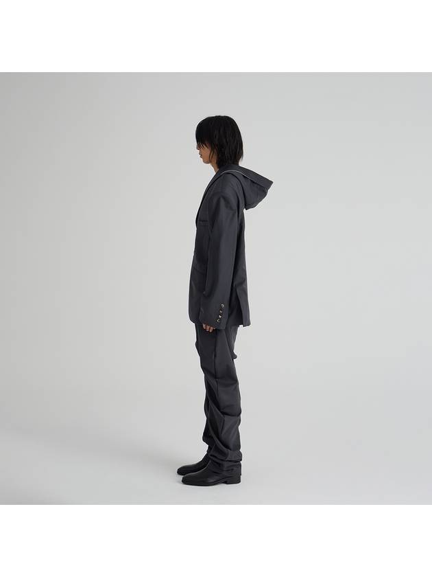 DRAPING HOOD JACKET GRAY - NEW WAVE BOYS - BALAAN 3