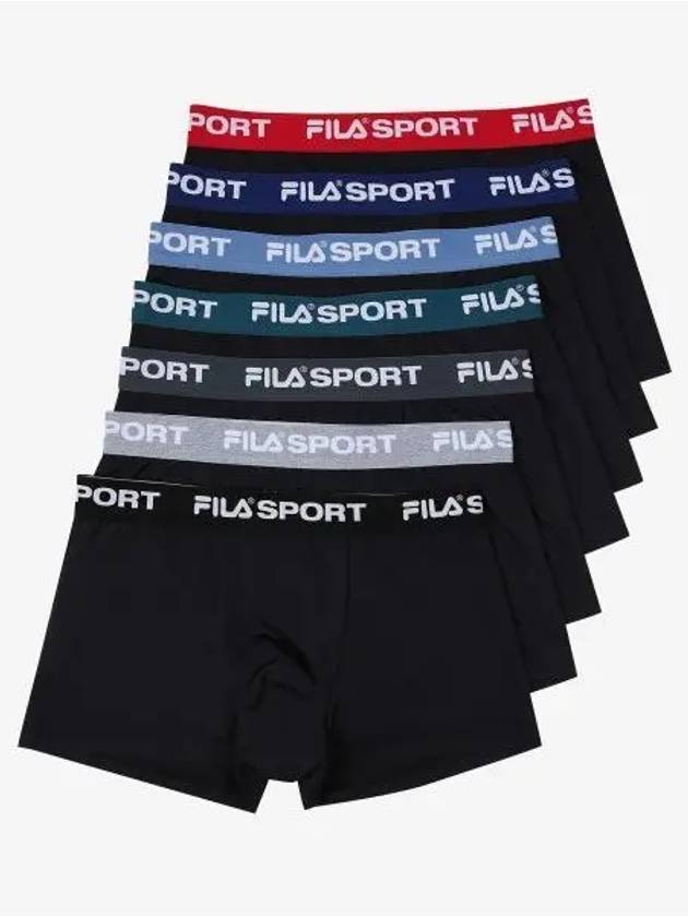 UNDERWEAR 7BAND Weekly Draws 7 Pack FI4DRG1103MBLK - FILA - BALAAN 1