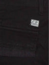 Lens Wappen Straight Pants Black - CP COMPANY - BALAAN 10