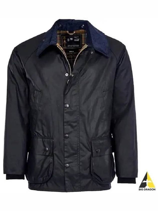 Bedale Wax Half Lined Jacket Navy - BARBOUR - BALAAN 2