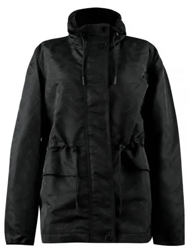 Monogram Motif Funnel Neck Jacket Black - BURBERRY - BALAAN 2