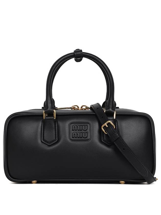 Arcadie Leather Tote Bag Black - MIU MIU - BALAAN 2