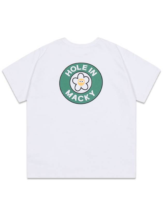 Hole-in Cup Short Sleeve T-Shirt White Green MCSS24HT2GR - MACKY - BALAAN 3