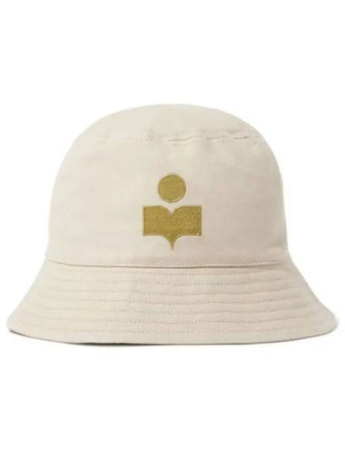 Hailey Embroidered Logo Bucket Hat Beige - ISABEL MARANT - BALAAN 1