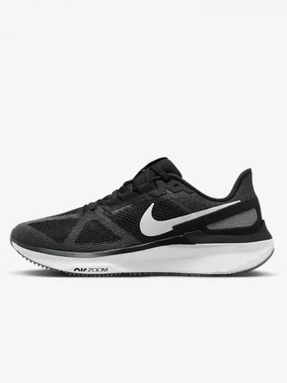 Zoom Structure 25 Low Top Sneakers Black Iron Grey - NIKE - BALAAN 2