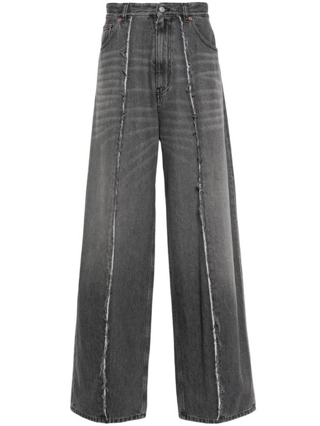 Unfinished Cut Tapered Wide Jean Gray - MAISON MARGIELA - BALAAN 1