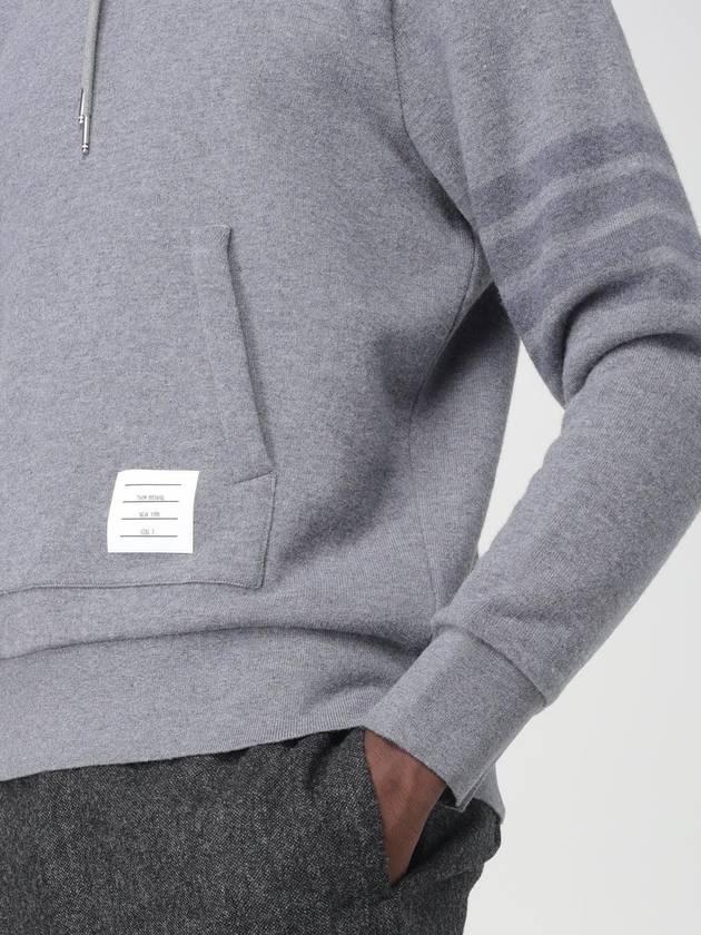 4 Bar Stripe Hoodie Grey - THOM BROWNE - BALAAN 6