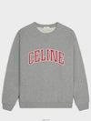 Logo Print Sweatshirt Grey - CELINE - BALAAN 2