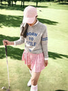 BORN TO GOLF CREW NECK SWEATER BORN TO GOLF CREW NECK SWEATER GRAY - MONBIRDIE GOLF - BALAAN 5