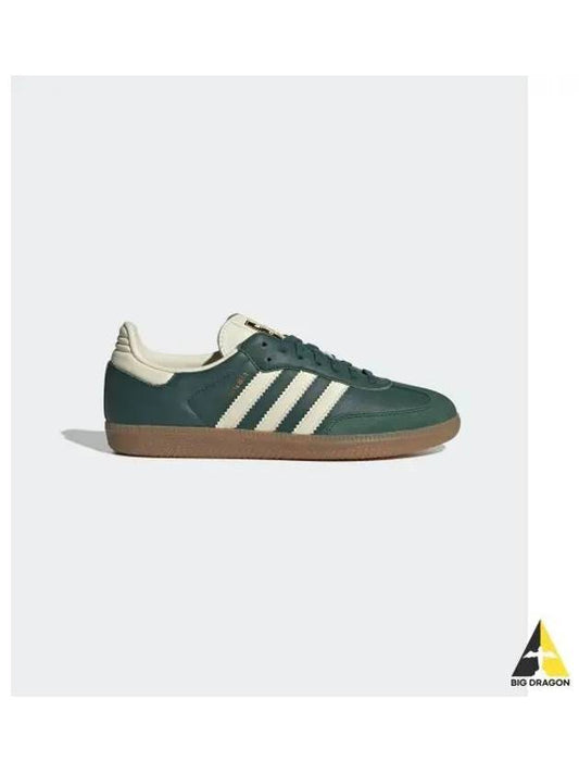 Samba OG Leather Low Top Sneakers Collegiate Green - ADIDAS - BALAAN 2