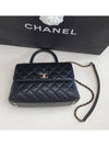 Coco Handle Caviar Gold Small Tote Bag Black - CHANEL - BALAAN 8