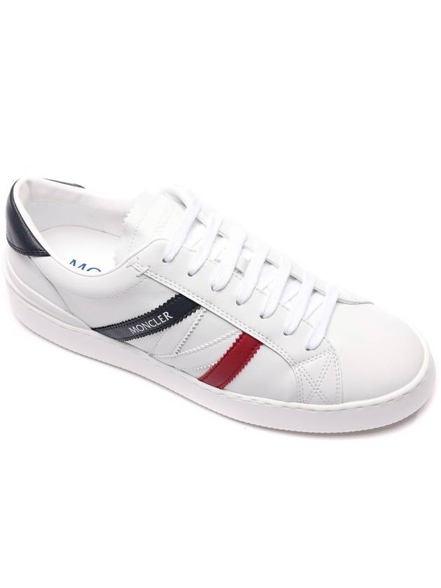 Men's Monaco Trainer Low Top Sneakers White - MONCLER - BALAAN 4