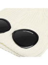 Signature Goggles Wool Beanie White - CP COMPANY - BALAAN 5