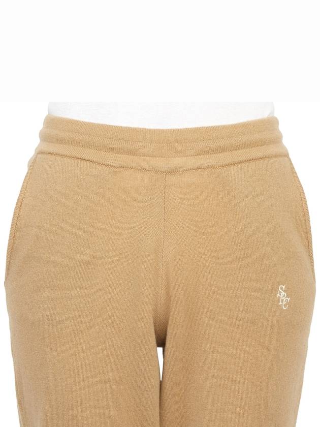 Training Cashmere Track Pants Camel - SPORTY & RICH - BALAAN 7