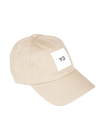 Square Logo Patch Ball Cap Khaki - Y-3 - BALAAN 1