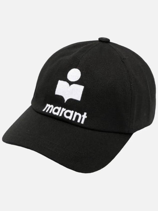 Tyron Logo Cotton Ball Cap Black - ISABEL MARANT - BALAAN 2