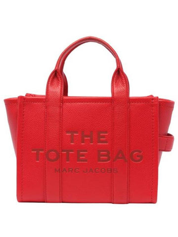 Small Leather Tote Bag Red - MARC JACOBS - BALAAN 1