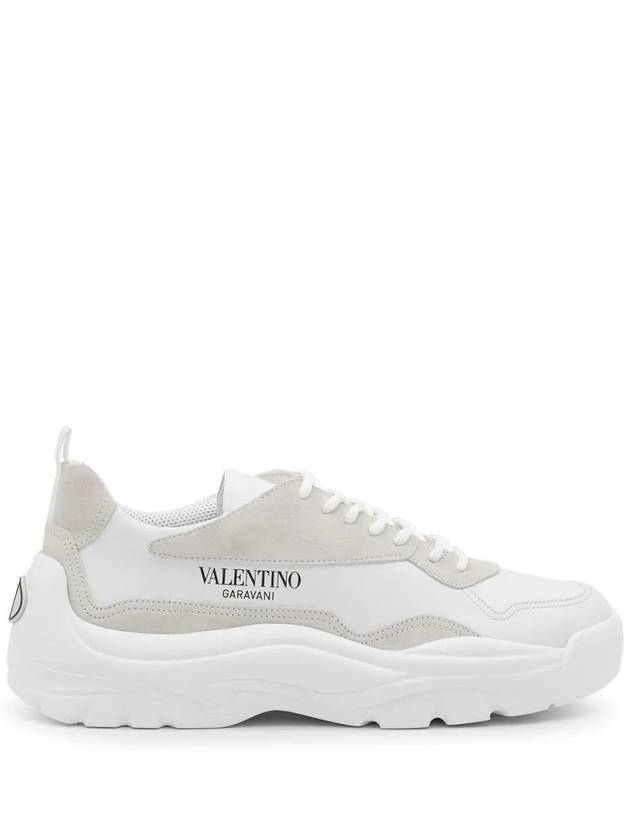 Gumboy Calfskin Low Top Sneakers White - VALENTINO - BALAAN 2