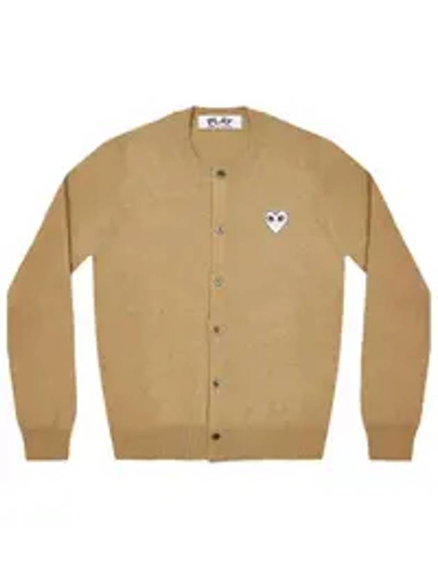 Comme des Gar ons White Wappen Cardigan AX N065 051 2 Unisex - COMME DES GARCONS PLAY - BALAAN 1