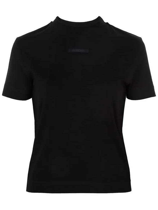 Le Gros Grain Short Sleeve T-Shirt Black - JACQUEMUS - BALAAN 4