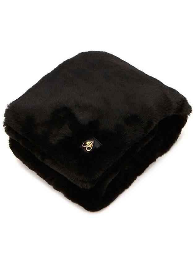 Women's Sackett Fur Scarf Black - MOOSE KNUCKLES - BALAAN 3