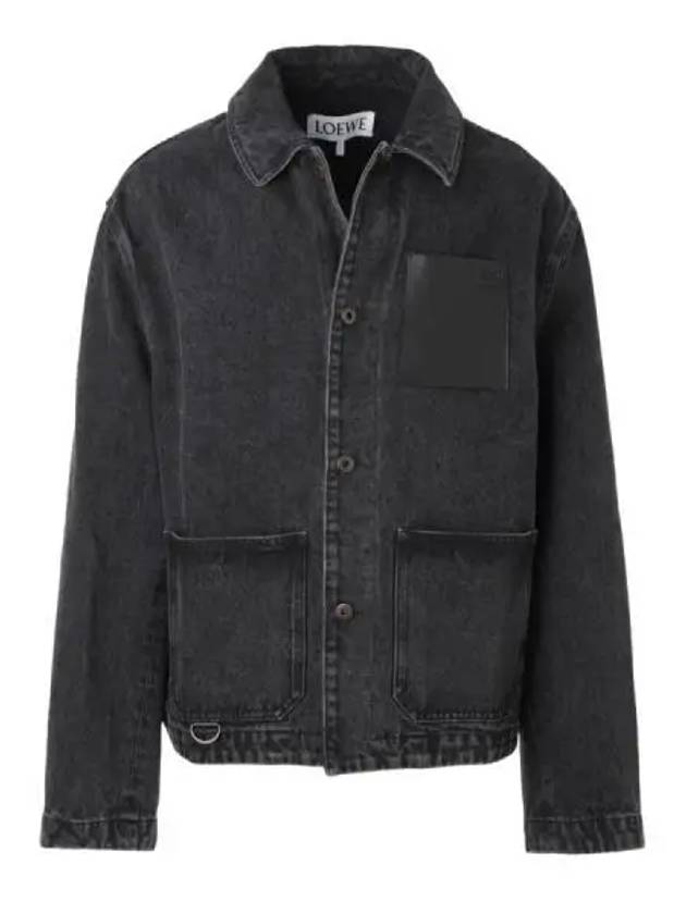 Workwear Denim Jacket Black - LOEWE - BALAAN 2