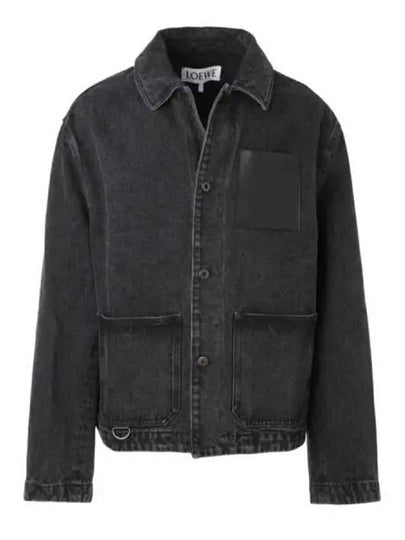 Workwear Denim Jacket Black - LOEWE - BALAAN 2