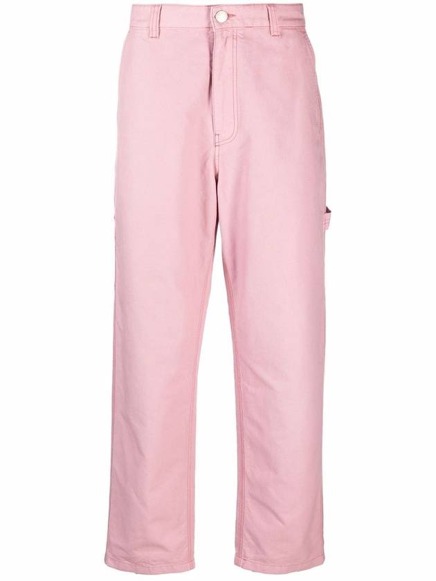 Men's Worker Fit Straight Pants Pink - AMI - BALAAN.