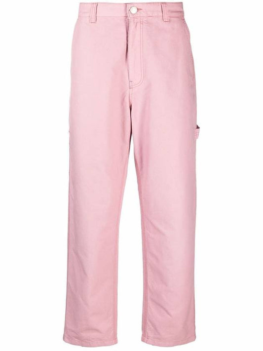 Men's Worker Fit Straight Pants Pink - AMI - BALAAN.