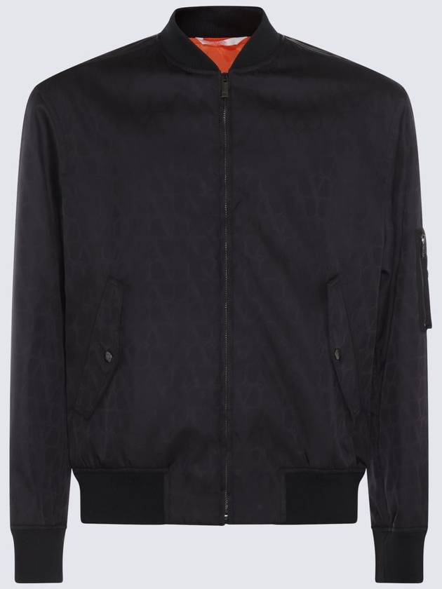 Toile Iconograph Bomber Jacket Black - VALENTINO - BALAAN 2