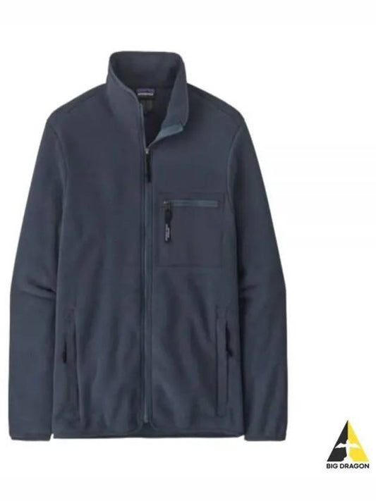 Men's Synchilla Fleece Zip-Up Jacket Smolder Blue - PATAGONIA - BALAAN 2