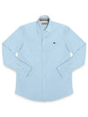 Men's Cambridge Long Sleeve Shirt Blue - BURBERRY - BALAAN.