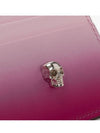 Silver Skull Gradient Card Wallet Pink Red - ALEXANDER MCQUEEN - BALAAN 6