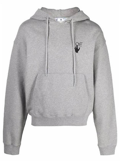 Men's Degrade Arrow Overfit Hoodie Grey - OFF WHITE - BALAAN 2