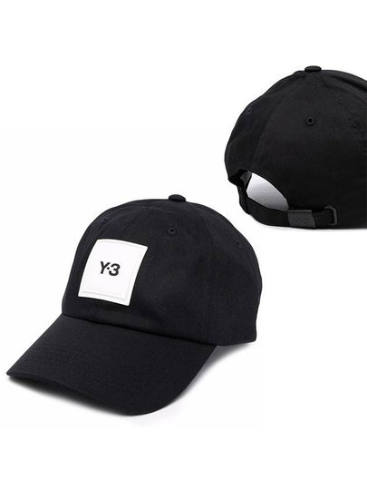 Square Logo Patch Ball Cap Black - Y-3 - BALAAN 2