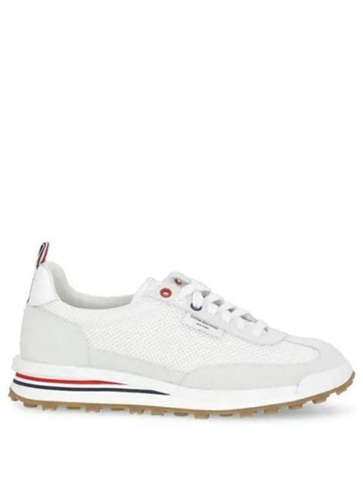 Thom Women Browne Nylon Tech Runner Low Top Sneakers Grey White - THOM BROWNE - BALAAN 2