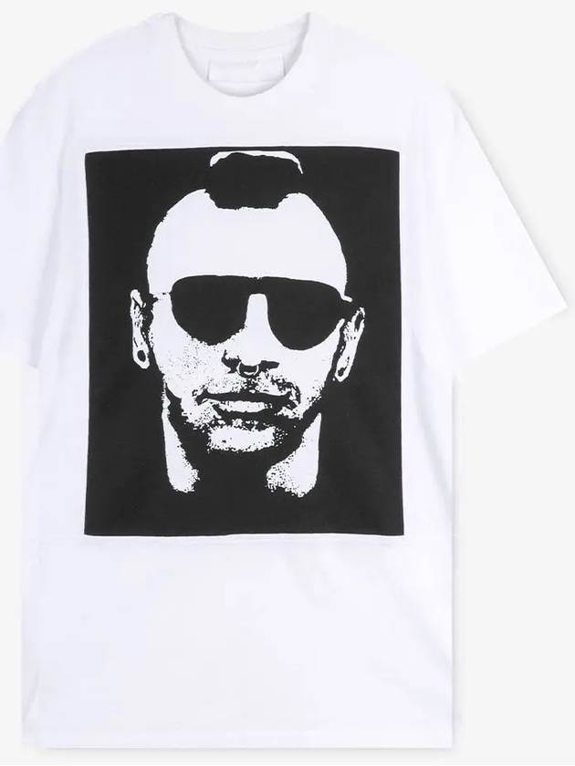 Men's Mohican Gangster Short Sleeve T-Shirt White - NEIL BARRETT - BALAAN 3